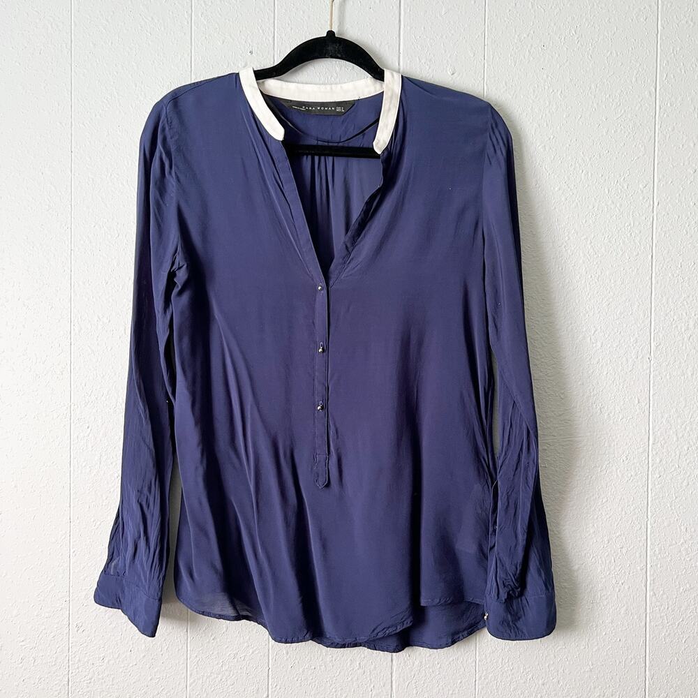 Zara Top Womens Small Career Workwear Office Siren Business Party Event Dressy